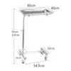 NL230101 SSTP05 Extra Large Tray Stainless Steel Mayo Trolley for Ample Medical Supplies Storage