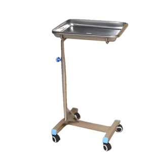 NL230101-SSTP06 Custom Height Stainless Steel Mayo Trolley for Personalized Medical Setups