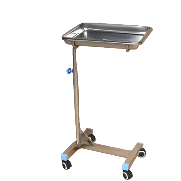 NL230101 SSTP06 Custom Height Stainless Steel Mayo Trolley for Personalized Medical Setups