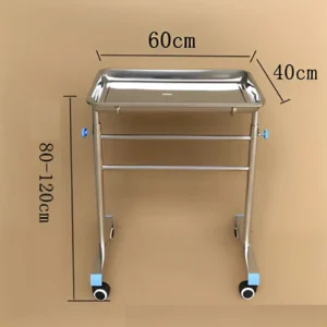 NL230101 SSTP12 Standard Sized Stainless Steel Mayo Trolley for Consistent Medical Performance