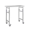 NL230101 SSTP14 Extra Wide Stainless Steel Mayo Trolley for Accommodating More Medical Items