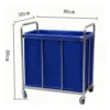 NL230101 SSWW06 Assembled 201304 Stainless Steel Dirt Trolley 80x55x88cm