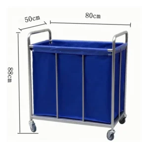 NL230101-SSWW06 Assembled 201/304 Stainless Steel Dirt Trolley, 80x55x88cm