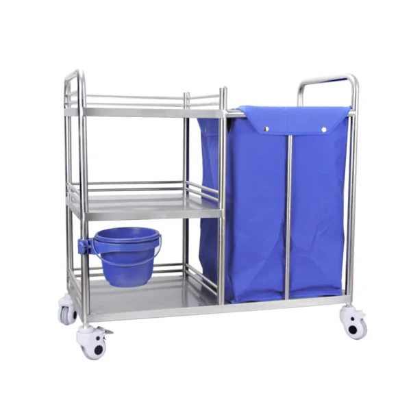 NL230101 SSWW07 Assembled 430304 Stainless Steel Dirt Trolley 90x46x88cm