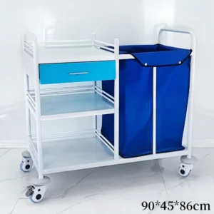 NL230101-SSWW09 Assembled 430/304 Stainless Steel Dirt Trolley, 90x45x86cm