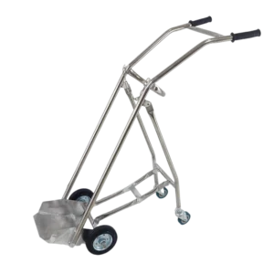 NL230101-SSYQ01 Integral Welded Stainless Steel 2-Layer Oxygen Cylinder Trolley 40L