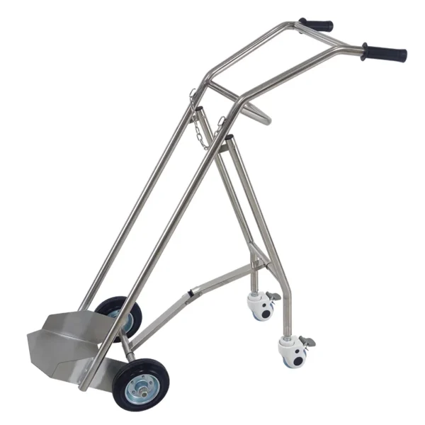 NL230101 SSYQ02 Integral Welded Stainless Steel 2 Layer Oxygen Cylinder Trolley 40L