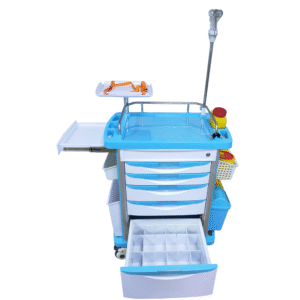 NL230101001-ET750E Upgraded ABS Emergency Trolley with Enhanced Storage Compartments
