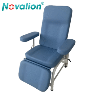 NL230102 X2 Sturdy Steel Blood Donation Chair in Blue