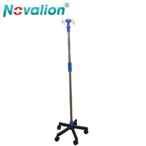 Nl230103 ld26 Support à infusion en acier inoxydable avec base en fonte, bouclier d'absorption et capacité de charge élevée