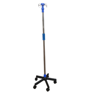 NL230103-LD26 Stainless Steel Infusion Stand with Cast Iron Base ABS Shield and Heavy Load Capacity