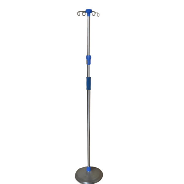 NL230103 LD27 Heavy Duty Stainless Steel Infusion Stand with Cast Iron Base and ABS Shield