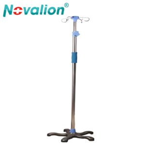NL230103-LD28 Stainless Steel Infusion Stand with Cast Iron Base and 25kg Capacity