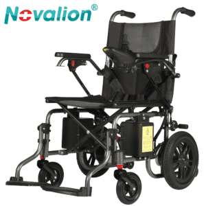 Nl190301ew ky115 Shock Absorbing Carbon Steel Electric Wheelchair with Foldable Backrest